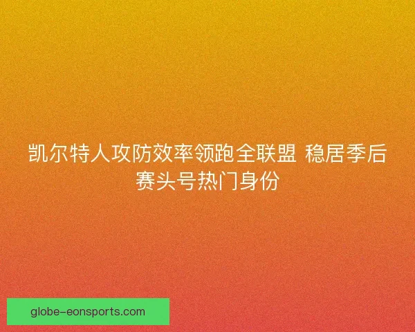 凯尔特人攻防效率领跑全联盟 稳居季后赛头号热门身份 凯尔特人攻防效率领跑全联盟 稳居季后赛头号热门身份